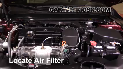 2015 Acura TLX 2.4L 4 Cyl. Filtre à air (moteur) Changement